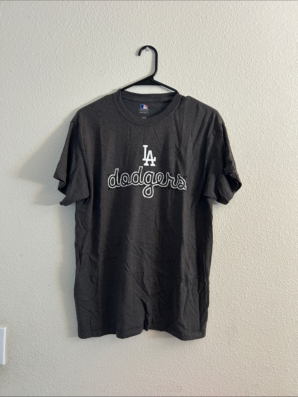 MLB Los Angeles Dodgers Black & White Logo Tee